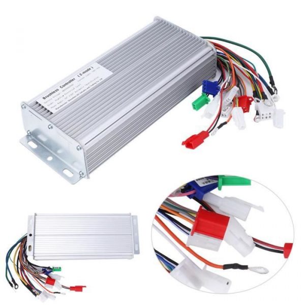 Fdit contrôleur sans brosse électrique 48V 60V 64V 72V 1000W-1500W contrôleur de moteur de vitesse sans brosse de vélo