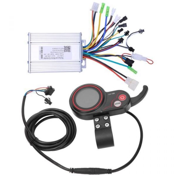 HURRISE contrôleur de manette de vitesse LCD Contrôleur de vélo de montagne de Scooter électrique LH100 36V 450W 2 en 1 avec