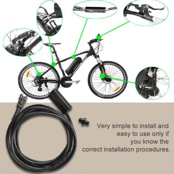 Hililand capteur de frein de vélo électrique Câble de commutateur de capteur de coupure de frein mécanique pour scooter