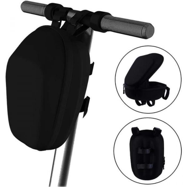 Sac de Trottinette Électrique,Sac de Rangement pour Scooter Étanche Sacoche Guidon de Grande Capacité,vélo,Quad,VTT,Noir