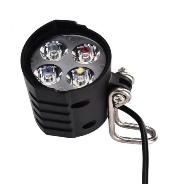 VGEBY Phares de vélo Phares LED 2 en 1 Moto Klaxon Lumière Avant pour Scooter Voiture Électrique Moto 12-80V