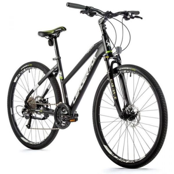 Vélo électrique VTC 28 musculaire femme Leader Fox Toscana 2022 20" 9V - noir - 180/188 cm