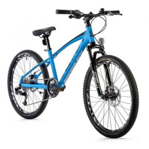 Vélo électrique VTT 24 musculaire enfant Leader Fox Capitain 2023 8V - bleu - 135/145 cm