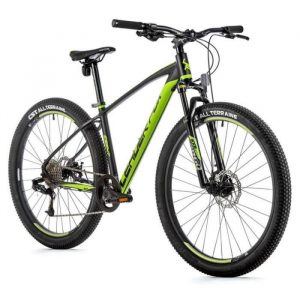 Vélo électrique VTT musculaire Leader Fox Esent 2022 - noir/vert clair - 160/168 cm