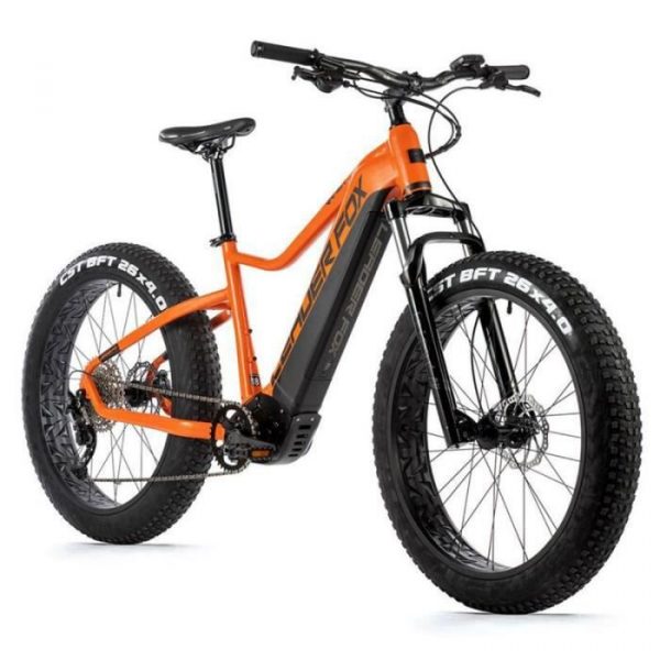 Vélo électrique Vae VTT fatbike moteur central Leader Fox Fatbike 26 Brasa 2022 10V Panasonic GX Ultime 36V 90NM 20AH - orange - 178