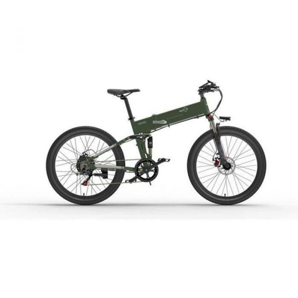 Vélo électrique X500Pro 26" 500W 48V 10,4 AH 30km/h max Autonomie 45km-100km VTT pliant Shimano 7 vitesse Vert