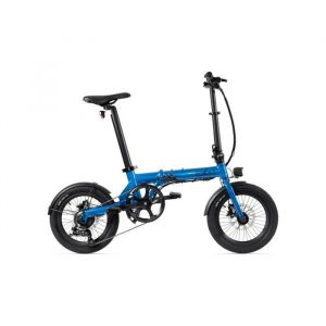 Vélo pliant électrique - Eovolt - Aluminium Compass 20" 500Wh 7 vitesses - Confort Bleu