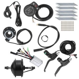 ZJCHAO Kit de conversion de vélo électrique bricolage Kit de Conversion de Vélo Électrique 48V 250W Jante 20po 12G avec