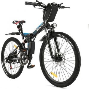 Vélo électriques vélo de Montagne 26", vélo pliant pour femmes/hommes avec Batterie au Lithium 36V 8Ah,Shimano à 21 vitesses