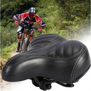 1 pcs Selle de vélo, coussin super doux pour vélo électrique, noir