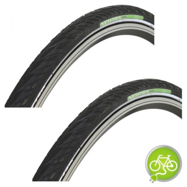 2x Pneu vélo électrique anti crevaison 700 x 45c = 28 x 1 5/8 x 1 3/4" (47-622) vae e-bike vélo vtt ville vtc pneus