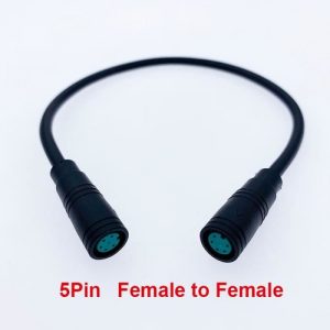 5pin féminin-femelle - Connecteur M8 Pour Vélo Électrique, Câble D'affichage Étanche Pour Vélo Électrique, Co