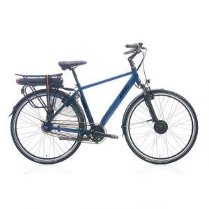 AMIGO Vélo de ville électrique E-Vibe S2+ 28 pouces 50 cm Homme 7SP V-Brake Bleu marine