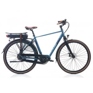 AMIGO Vélo de ville électrique E-Vibe S3 28 pouces 57 cm Homme 8SP Hydraulique Frein à disque Bleu ciel