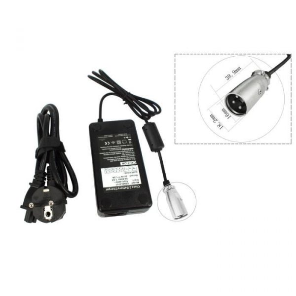 Chargeur CA 24V 29,40V pour vélo électrique