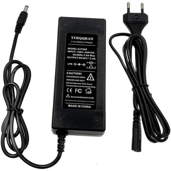 Chargeur De Batterie Trottinette - Limics24 - 36V 2A Sortie 42V Li-Ion Vélo Électrique Série 10