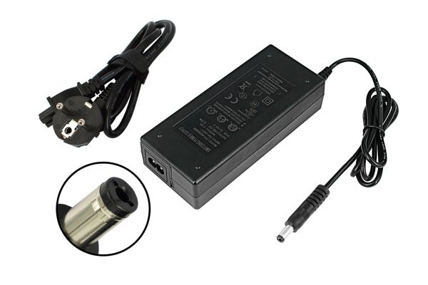Chargeur de vélo 36 V, chargeur 42 V pour vélo électrique, scooter, prise DC 5,5 mm 2,1 mm