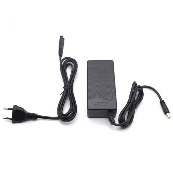 Chargeur de vélo électrique 48V Chargeur de Batterie pour trottinette électrique Kugoo V1,DC5.5*2.1 Adaptateur Secteur de draisienne