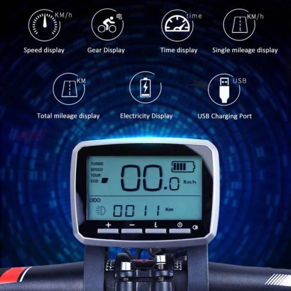Connecteur d'instrument d'affichage d'écran de vélo électrique léger de vélo