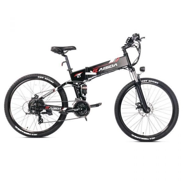 Cyclomoteur Électrique KAISDA K1 Pliant 26 Pouces Vélo de Montagne 500W Moteur SHIMANO 7