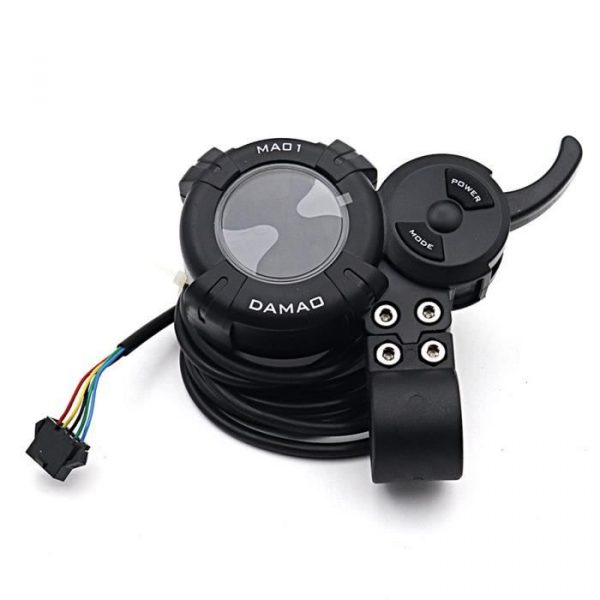 DAMAO-Compteur LCD MA01 pour trottinette électrique,Tableau de Bord 36-72V, interrupteur pour vélo électrique avec Accélérateur