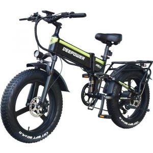 DEEPOWER H20pro (GR20) Vélo Électrique 20*4.0 Pouces Pneu 48V 1000W Moteur 17.5Ah Batterie Shimano 7 Vitesses Vitesse 150kg Charge