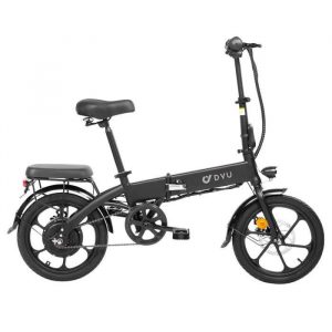 DYU A1F Vélo Électrique 16 Pouces Pliant 250W Moteur 7.5Ah 36V Batterie-Noir