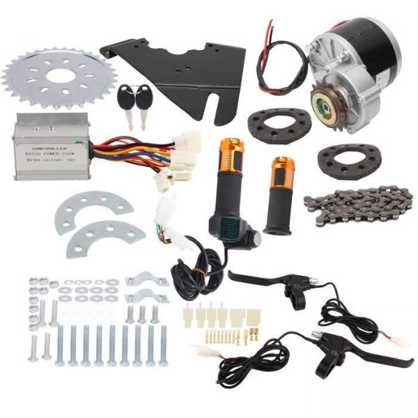 Dioche Kit de contrôleur de moteur de vélo Kit de contrôleur de brosse de moteur de conversion de vélo électrique 36V 250W pour