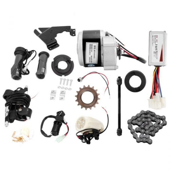 Dioche Kit de conversion de vélo commun Contrôleur de moteur de kit de conversion de vélo électrique 24V 250W pour vélo commun