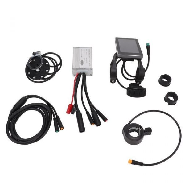 EJ.life contrôleur de moteur de vélo électrique Kit de Conversion de batterie au Lithium pour vélo 15A contrôleur GD06 écran