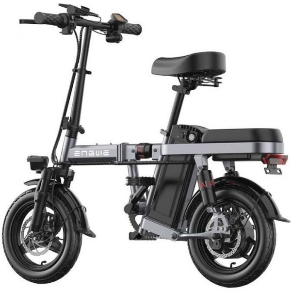 ENGWE T14 Vélo Électrique, Pliant Pneu 14 Pouces Moteur, Brushless 350W Batterie 48V 10Ah Vitesse Max 25km / h