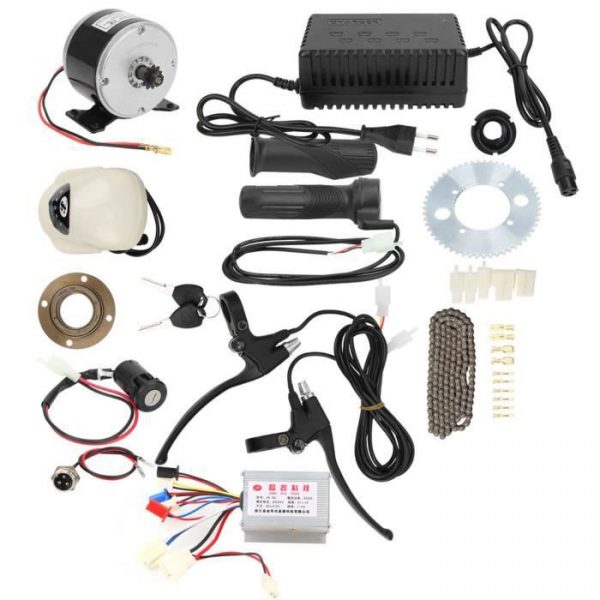 Ensemble de conversion de vélo électrique 24V250W 14pcs/set Kit Accessoire Haute Vitesse de Conversion de Vélo Électrique