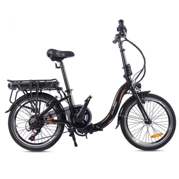 FAFREES 20F054 Vélo électrique pliant noir 20 pouces 25KM/H 36V 10AH 250W SHIMANO 7S LCD display IP54