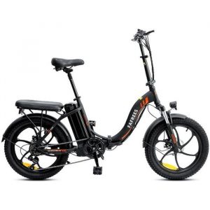 FAFREES F20 Vélo Électrique , 20 Pouces, Cadre Pliant, Vitesses à 7 Vitesses, Batterie Amovible 15AH - Noir