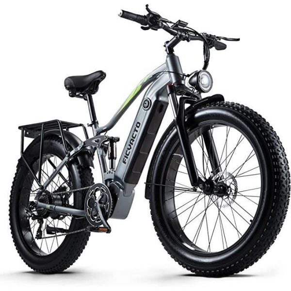 FICYACTO 26 pouces vélo électrique RX80 4.0 gros pneu 1000W 48V18Ah batterie au lithium visite guidée en vélo électrique de ville