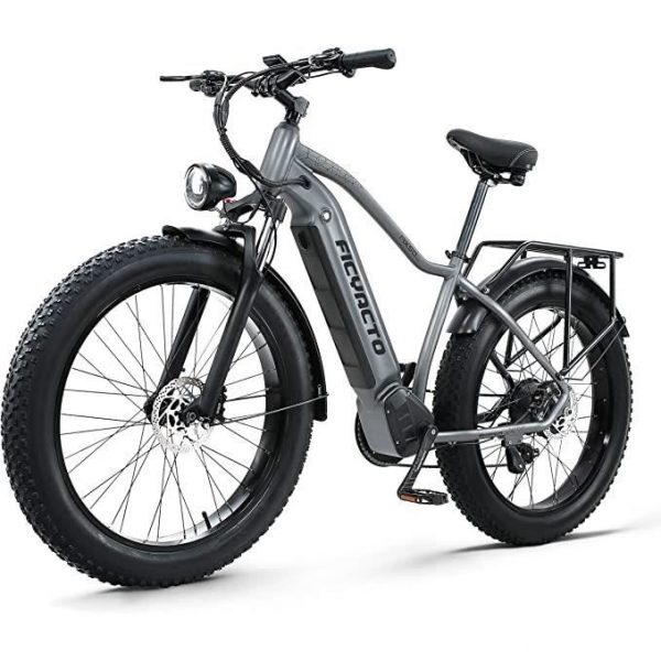FICYACTO BIKES Vélo électrique VAE pliant de ville E 26" Aluminium - SHIMANO 8 Vitessses - Batterie Ion Lithium - 48V18Ah - 1000W