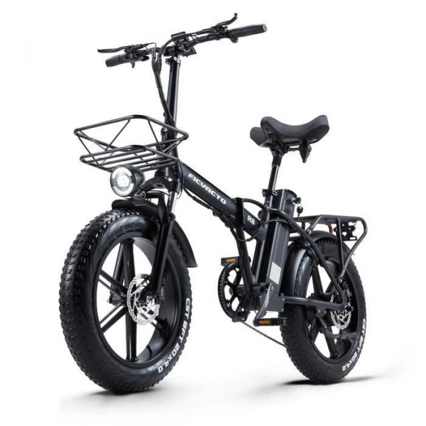 FICYACTO vélo électrique Pliable 20'' Ville E-Bike Adulte,800W 48V,Shimano 8 Vitesses 45km-h,Autonomie 50-60km,Vélos à Assistance
