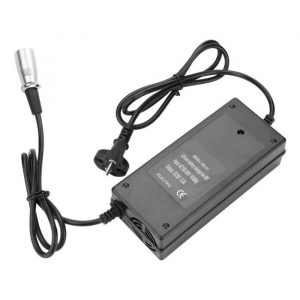 Fdit Chargeur de vélo Chargeur intelligent de batterie 110-240V EU Plug pour connecteur XLR de scooter de vélo électrique