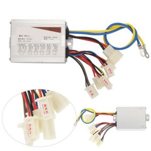 Fdit Contrôleur de brosse de vélo électrique Accessoire de contrôleur de brosse de moteur YK31C 24V 350W pour scooter de vélo