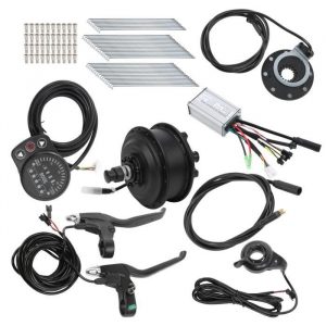 Fdit Kit moteur pour roue de 26 pouces Kit de Conversion de Vélo Électrique Moteur de Moyeu 48V 250W avec Compteur KT-900S pour