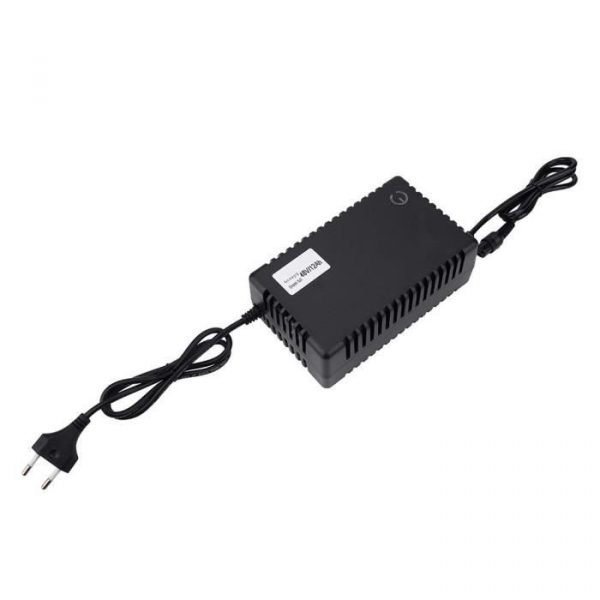 Fdit chargeur de batterie pour vélo électrique Chargeur de batterie de scooters de vélo électrique de 48V 1.8A E-bike EU Plug