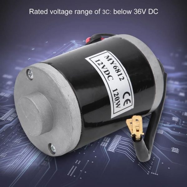 Moteur Électrique Brossé My6812 12V 120W Petit Moteur À Brosse À Grande Vitesse Avec Accessoire De Vélo Pour Scooter