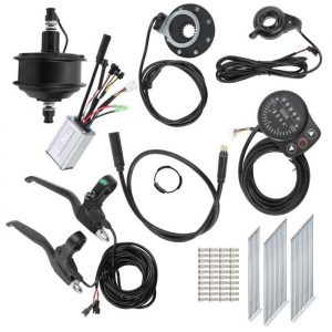 VGEBY Kit de moteur de moyeu sans balais Kit de Conversion de Vélo Électrique Moteur de Moyeu 48V 250W avec Compteur KT-900S