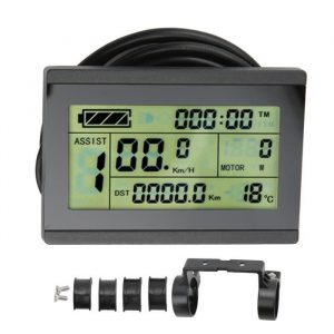 VGEBY affichage 72V KT LCD3 KT LCD3 Display 72V ABS Affichage de vélo électrique avec connecteur SM pour contrôleur KT