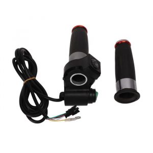 VGEBY poignées d'accélérateur pour vélo électrique 1 paire E Bike Throttle Grip 4 Lumières Double Cercle Accélérateur Guidon