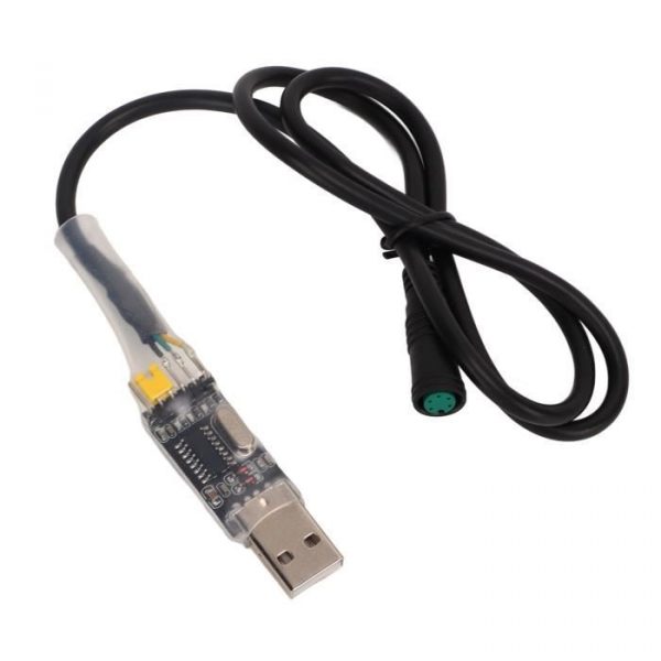 VGEBY pour câble de programmation de moteur BBS01 Câble de programmation USB de vélo électrique en plastique 5pin femelle USB2.0