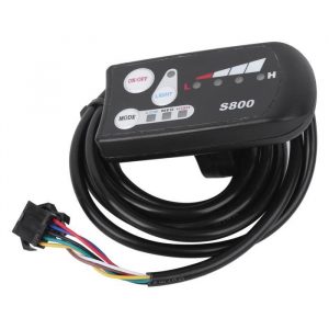 VINGVO Instrument à LED pour vélo électrique Compteur LED de Batterie au Lithium de Vélo Électrique Affichage S800 Écran Noir