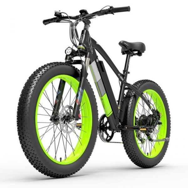 Vélo Électrique XC4000 VAE 48V17.5ah Batterie 1000W Moteur 26*4.0 Fat Tire VTT Ebike Shimano 7 vitesses - Green