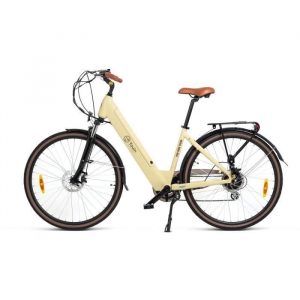 Vélo Électrique Youin Viena 7 vitesses SHIMANO - 250W - Roue 28''- Batterie lithium Amovible 36V-10Ah - Autonomie 80Km - Blanc