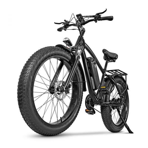 Vélo électrique 27 pouces M26 VAE 750W 48V17AH VTT Shimano 7 vitesses - frein à disque hydraulique - alliage d'aluminium - Black